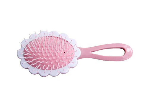 Beutifly Hair Accessories | Tangle Hair Brush for Kids | Oval Shape Hair Brush | Soft & Flexible Bristles | Great for Detangling Hairs | Cushion Base | For All types of Hair (Pink)