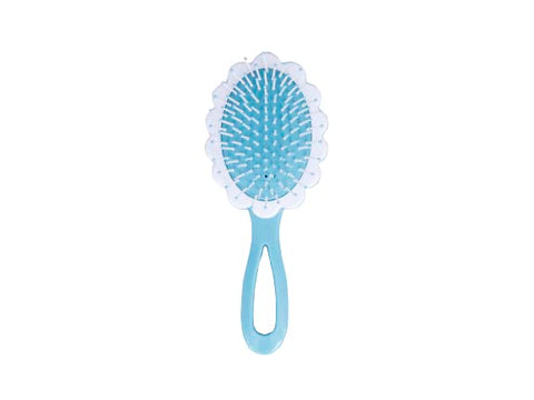 Beutifly Hair Accessories | Tangle Hair Brush for Kids | Oval Shape Hair Brush | Soft & Flexible Bristles | Great for Detangling Hairs | Cushion Base | For All types of Hair (Blue)