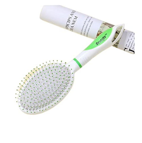 Beutifly Hair Accessories | Hair Brush for All Typse of Hair | Premium Collection | Hair Brush for Men & Women. (White +Green)