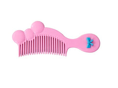 Beutifly Hair Accessories | Baby Hair Comb | Anti-knot Pain-Free | Comb for Wet, Dry, Curly Hairs Kids with Handle. (Pink)