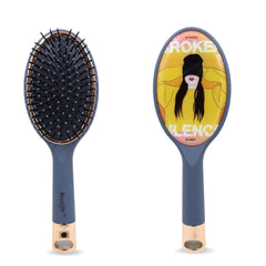 Beutifly Hair Accessories |Hair Brush for All Typse of Hair| Hair Brush for Men & Women|Pocket Friendly girl print hair (Purple)