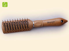 Beutifly Hair Accessories Wooden flat curler hairbrush